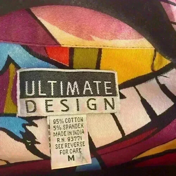 Vintage 90’s Abstract, Wearable Art jacket size M. - Picture 3 of 5